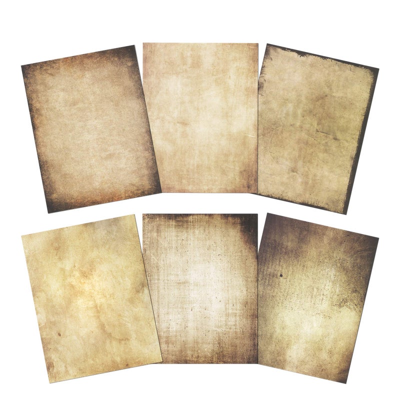 MATICAN Vintage Paper, 60-Sheets Antique Paper, Letter Size, 8.5 x 11 Inches, 6 Double Sided Designs, Decorative Parchment Paper for Writing, Printing, Arts and Crafts - Image 5